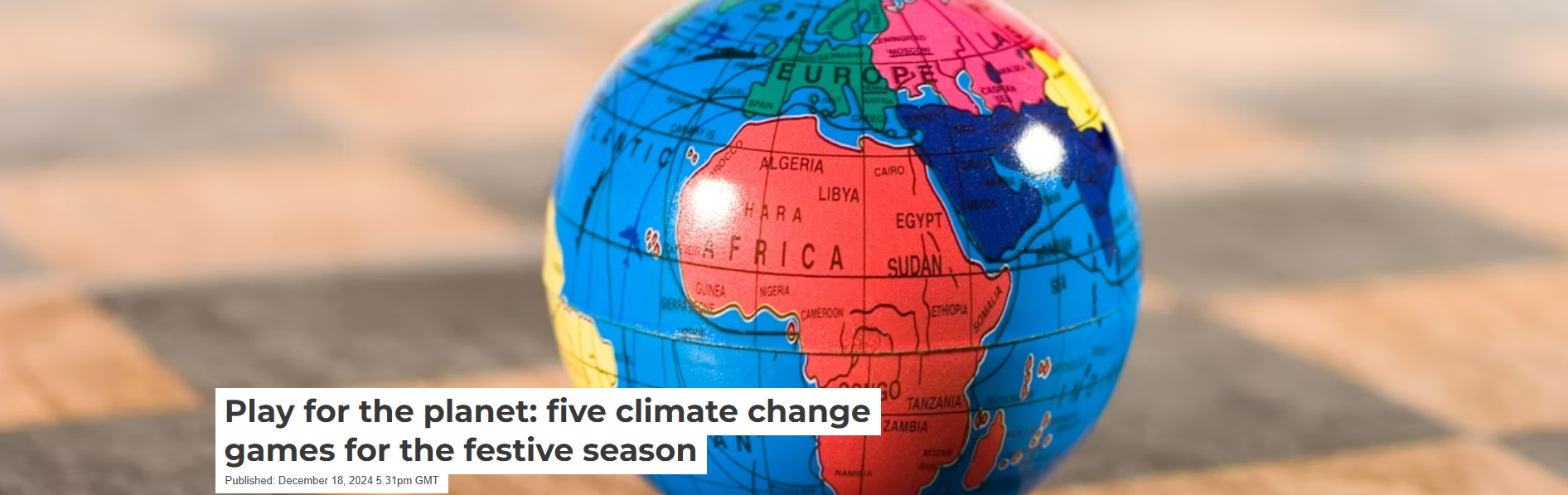 Colourful world globe